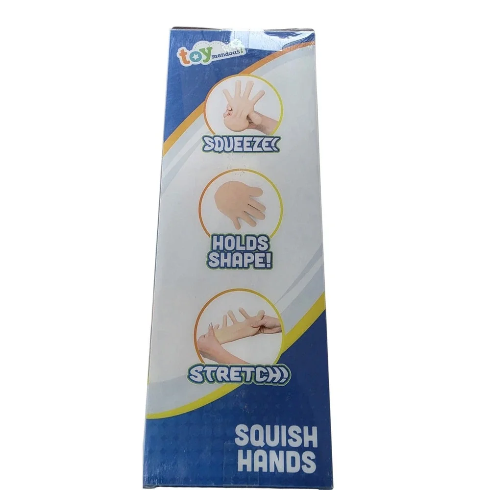 Squish Hands Stretchy Squeeze Toy Stress Fidget Toymendous NEW in Box